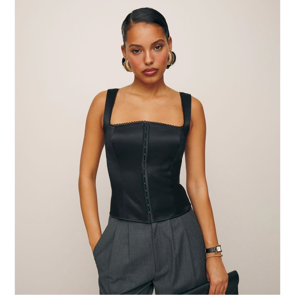 Reformation Tagliatelle Silk Top